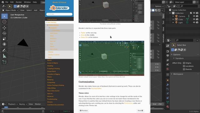 Blender 3 Docwalk #13: User Interface » Window System Introduction смотреть онлайн
