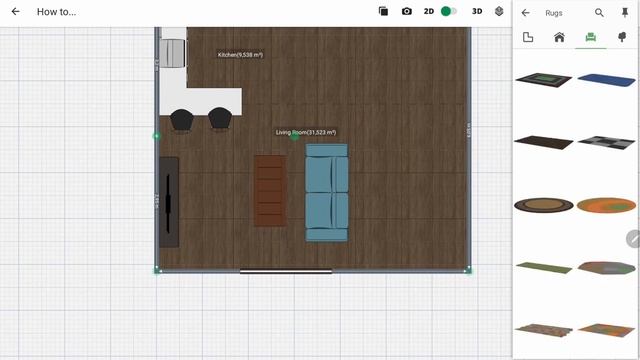 Adding furniture and decor on Android Planner 5D | Mobile and Tablet | смотреть онлайн