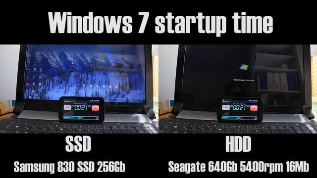 SSD vs HDD startup time смотреть онлайн