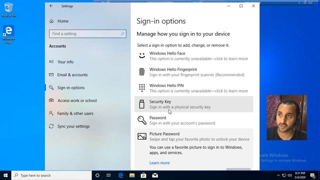 What is Windows Hello and how to change windows 10 password - English смотреть онлайн
