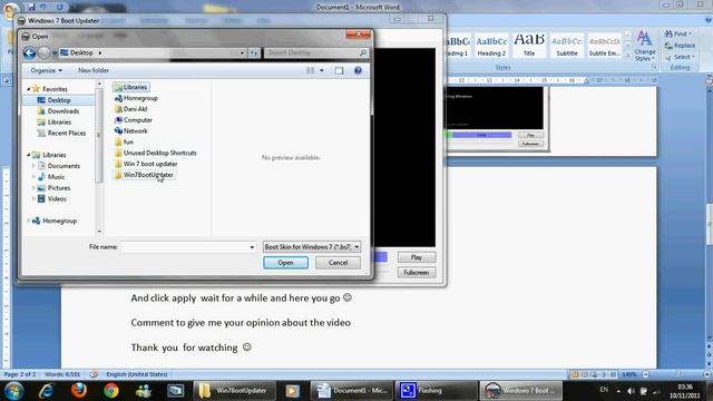 Changing Windows 7 Boot Screen (logo) смотреть онлайн