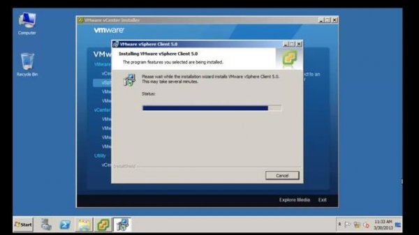 Installing VMware Vcenter Client 5.0
