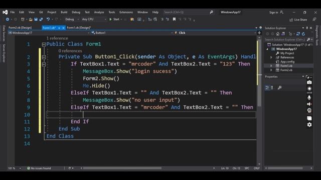 [Tutorial] Visual basic .Net Windows form how to make login form смотреть онлайн