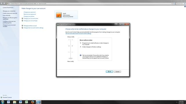 Windows 7 - Disable user account control смотреть онлайн