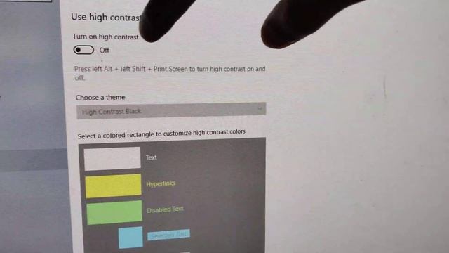 How to setup high contrast white in Windows 10 смотреть онлайн