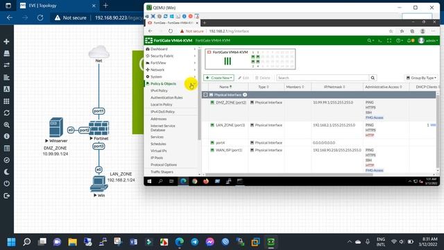 Configure Fortinet Firewall from scratch смотреть онлайн