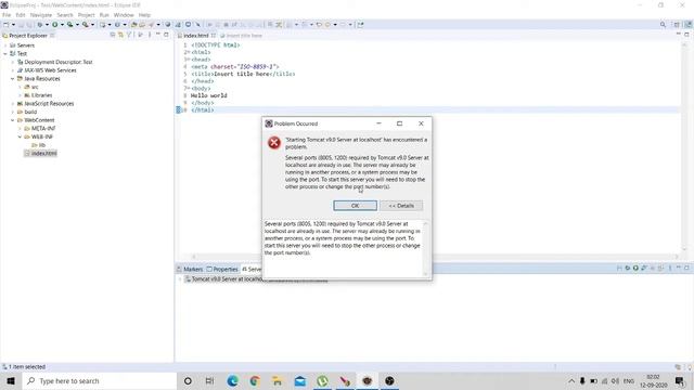 Starting Tomcat v9.0 at localhost' has encountered a problem. смотреть онлайн