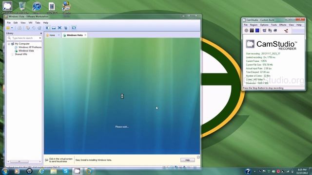 Installing Windows Vista onto VM Ware смотреть онлайн