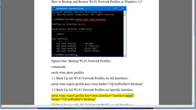 Backup & Restore Wi-Fi Network Profiles in Windows 11 Laptop смотреть онлайн