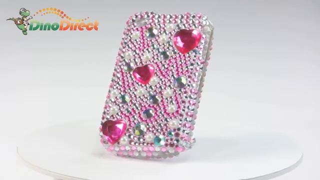 Heart Pattern Rhinestone Ornament Hard Plastic Case Cover for BlackBerry 8520 смотреть онлайн