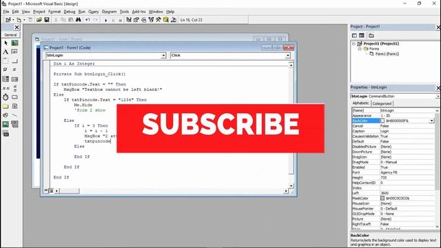 Visual Basic 6.0: Creating an Pincode Authentication with Login Attempts смотреть онлайн