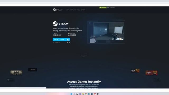 How To Download Steam On PC | Windows 10, 11 | 100% New Working Method смотреть онлайн