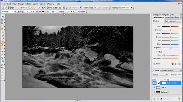 How to make a colourized black and white motion blur photo from a dull image смотреть онлайн