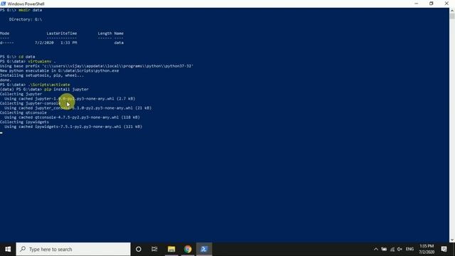 Install jupyter notebook in windows both with and without virtual environment смотреть онлайн