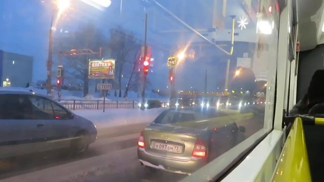 Поездка на троллейбусе Тролза-5275.03 «Оптима» № 18 по маршруту №12 Ульяновск, 19.01.2021 смотреть онлайн