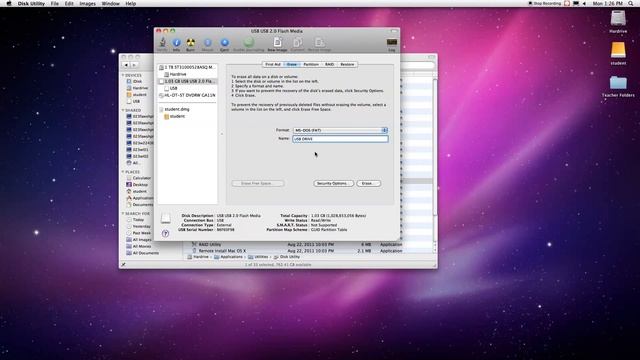 Format External Hard Drive or Flash Drive on a Mac (10.6 Snow Leopard) смотреть онлайн