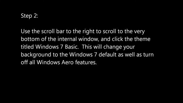 Step by Step - How to Turn Off Windows Aero смотреть онлайн