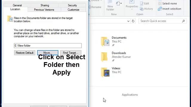 How to Create Space / How to Move Windows FOLDERS LIKE Downloads, PICTURE, DOCUMENTS FOLDERS. смотреть онлайн