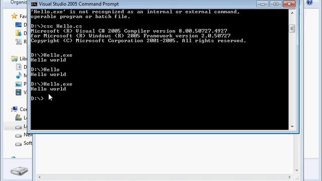 2 Microsoft Visual C# Tutorial: C# code writing compilation and execution смотреть онлайн