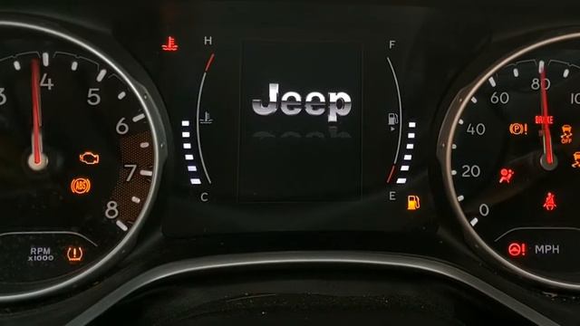 Jeep - Compass - 2019 - Sport: Gauge Cluster Startup Sequence смотреть онлайн
