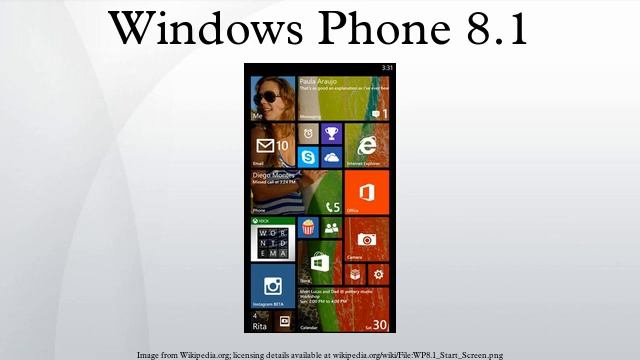 Windows Phone 8.1 смотреть онлайн
