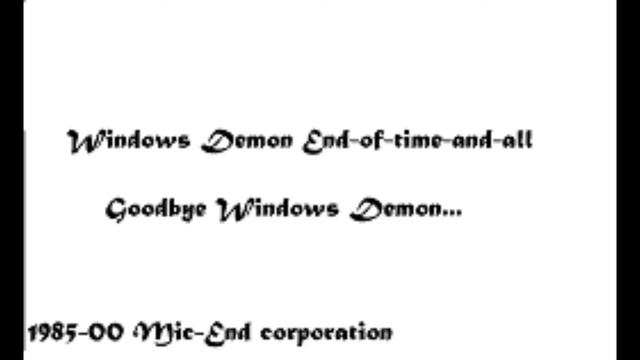 Windows Demon end of time and all Startup and shutdown Screen смотреть онлайн