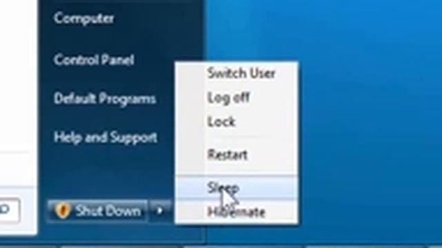 How to put your computer to sleep in Windows 7 смотреть онлайн