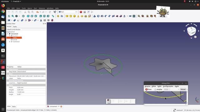 FREECAD #113 - HELICAL STAR SPRING смотреть онлайн