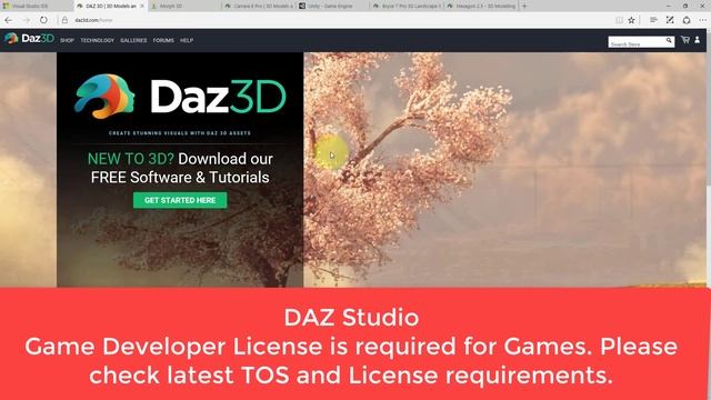 Where To Get Visual Studio, DAZ, Hexagon, Byrce, Unity and Carrara 3D | Time-lapse смотреть онлайн