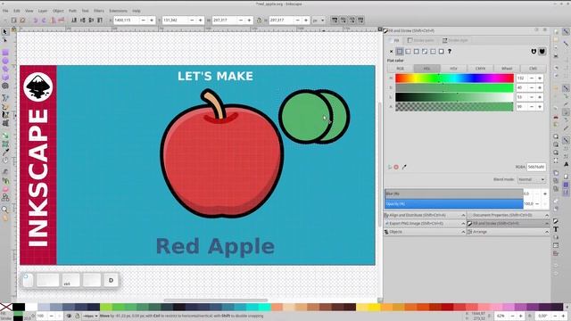 Inkscape Speed Art: Red Apple смотреть онлайн