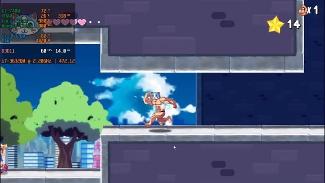 KinnikuNeko: Super Muscle Cat gameplay | Nvidia GT 740M 2GB смотреть онлайн