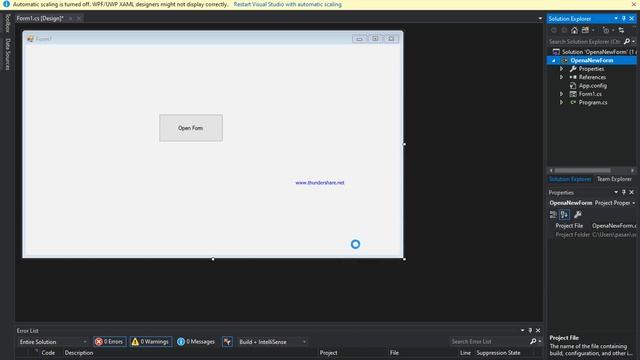 Open a Another form using a button C# смотреть онлайн