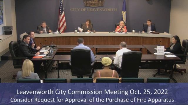 Leavenworth City Commission meeting Oct. 25, 2022 смотреть онлайн