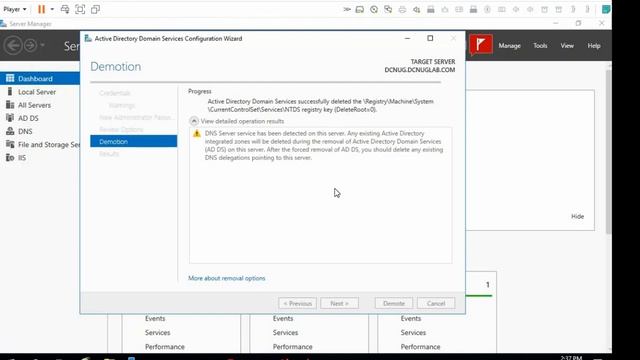 Server 2016 And 2012 R2 - Demote and Remove Active Directory Role Tutorial смотреть онлайн