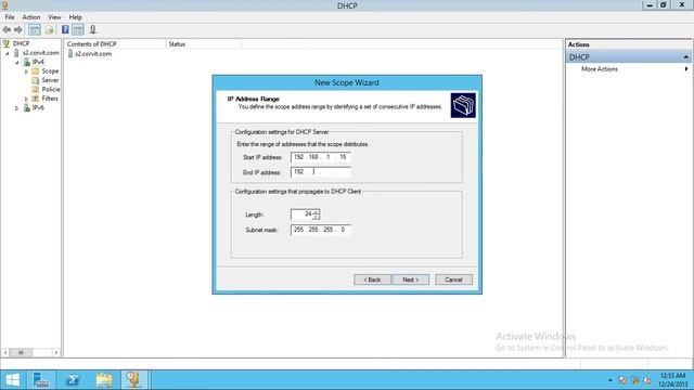 DHCP Configuration on Microsoft Windows Server смотреть онлайн