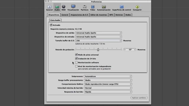 Logic Pro 9: Preferencias Audio - Dispositivos смотреть онлайн
