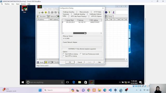 ARP Poisoning & Packet Sniffing (Using Cain And Abel) to Telnet Server смотреть онлайн