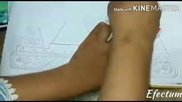 Drawing of a big tank (🎨🖍️) смотреть онлайн