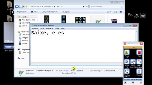 Como mudar a ORB (Menu Iniciar) do Windows 7 смотреть онлайн