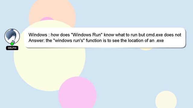 Windows : how does "Windows Run" know what to run but cmd.exe does not смотреть онлайн
