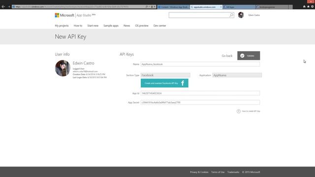 Novedades en Windows AppStudio 2015-7 Creando una Seccion con una Fuente Datos de Facebook смотреть онлайн