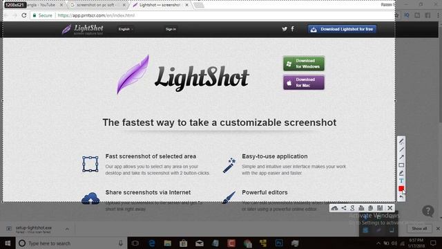 How to take a screenshot on pc || Lightshot software смотреть онлайн