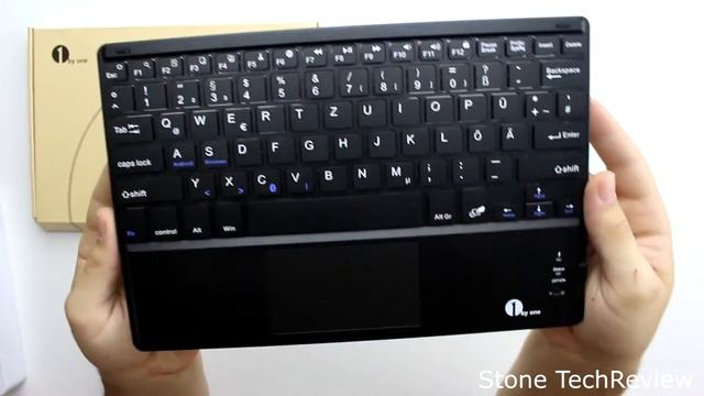 Unboxing 1byone Bluethooth Tastatur QWERTZ Tastatur mit Touchpad Windows Andriod OS Smartphones смотреть онлайн