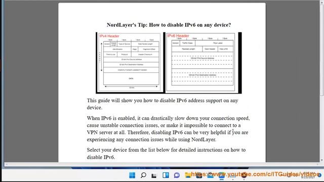 NordLayer's Tip: disable IPv6 on Windows 11/10/8/7/Linux/Android/iPhone (General Info) смотреть онлайн