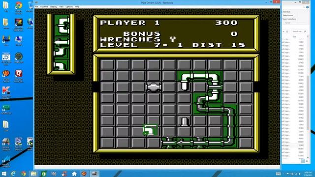 Pipe dream game c level 7 speed 1 NES Emulated Derek 4100 смотреть онлайн