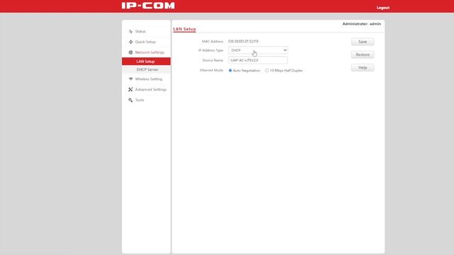 Точка доступа IP COM iUAP AC LITE на замену Ubiquiti смотреть онлайн