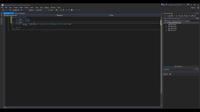How to make borderless form draggable and fading| VB.NET смотреть онлайн