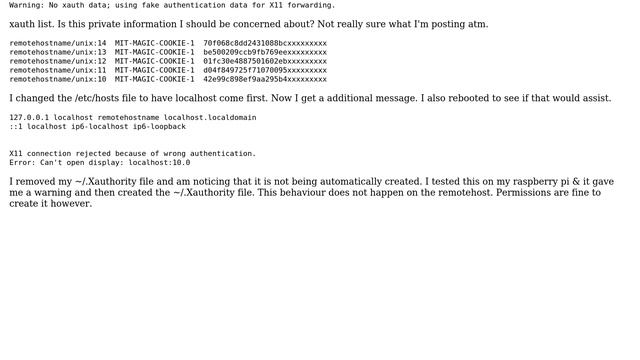 Unix & Linux: Forwarding X11 not working - Error: Can't open display: localhost:11.0 смотреть онлайн