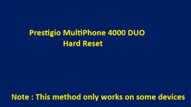 How to Hard Reset Prestigio MultiPhone 4000 DUO and Forgot Password Recovery, Factory Reset смотреть онлайн