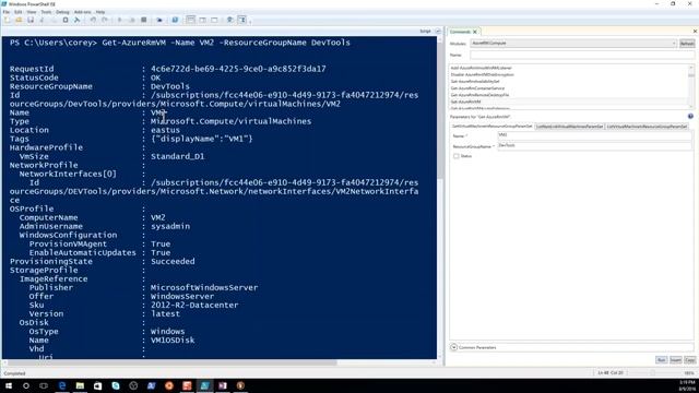 Azure PowerShell in ISE смотреть онлайн